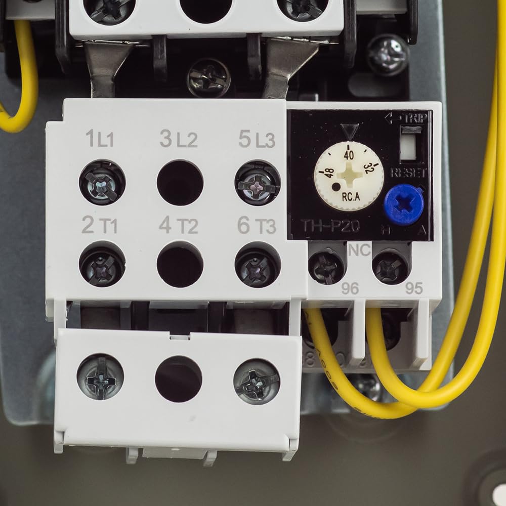 7.5 HP Single Phase Magnetic Starter Motor Control, Shihlin P40TX, 48 Amp, 230V