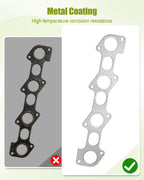 Exhaust Manifold Gasket Set Fit for Ford Replace MS19312 EEF79180 MS96833