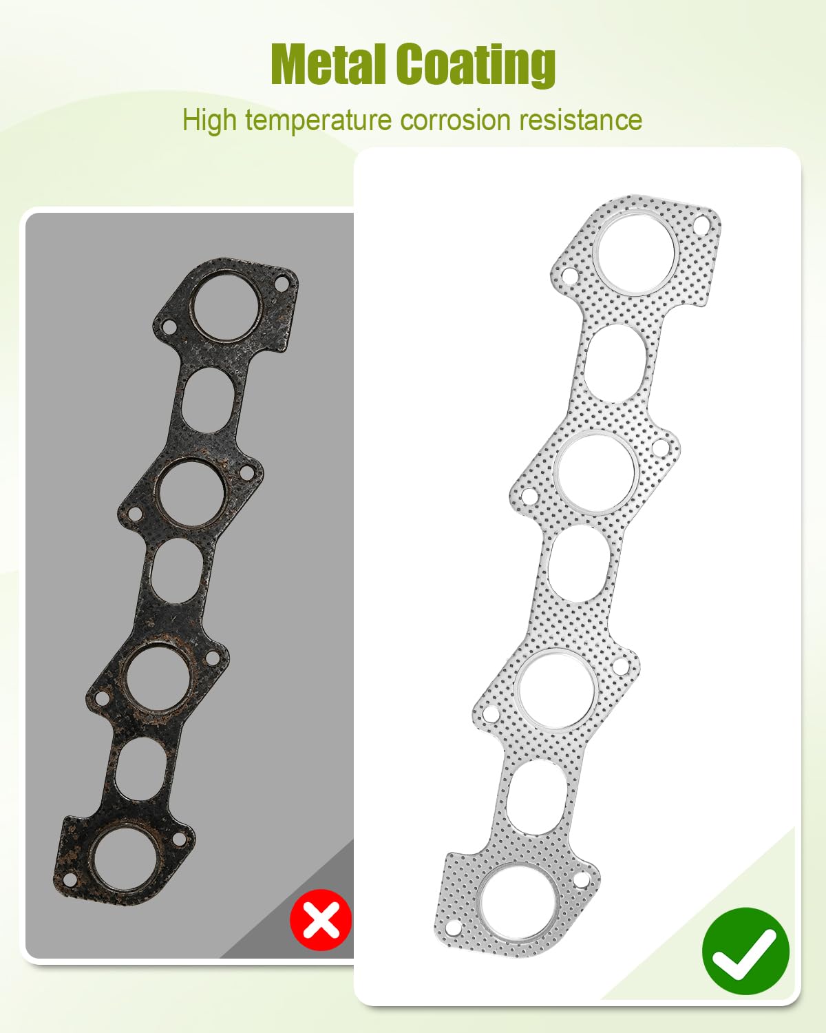 Exhaust Manifold Gasket Set Fit for Ford Replace MS19312 EEF79180 MS96833