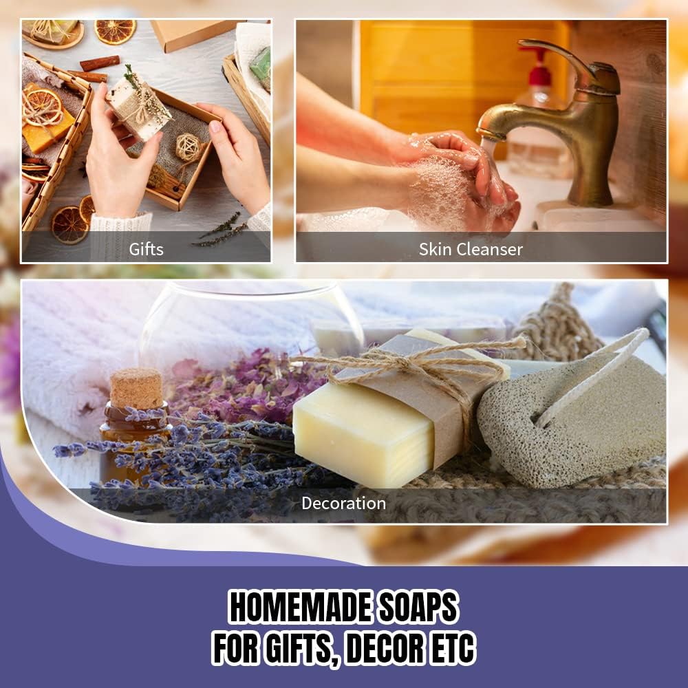 Fast METL Soap Making Kit with Electronic Hot Plate, Basic DIY Soap Making Supplies Including 1.1 lb Glycerin Soap