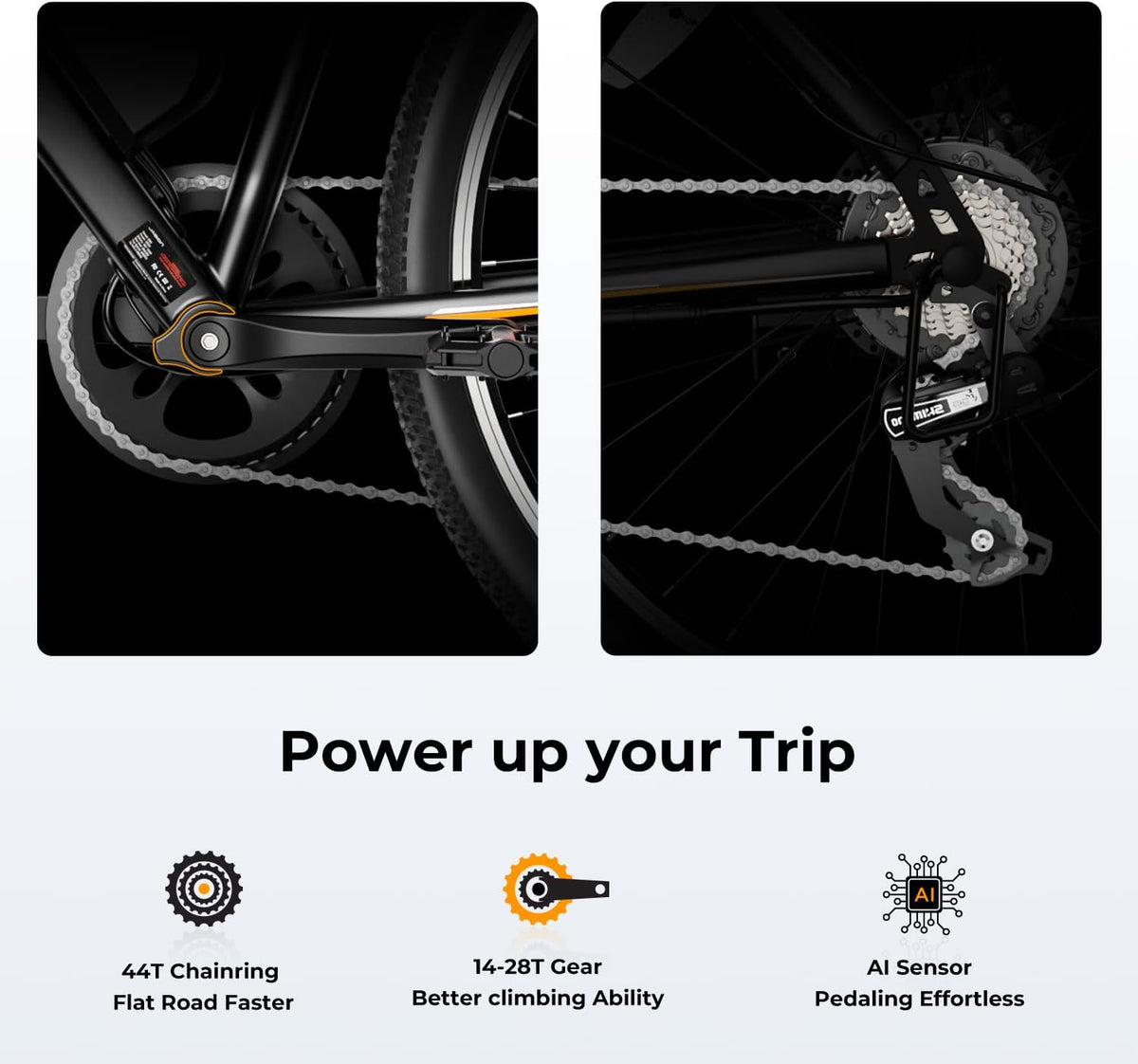 EB5 Electric Bike for Adults 26" tire with 1000W Peak Motor | Removable Battery Commuting Electric Mountain Bike,Up