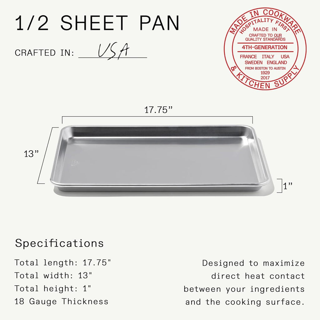 Cookware - Sheet Pan - Commercial Grade Aluminum - Professional Bakeware