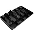 Cash Register Drawer Insert Tray Organizer with 5 Bill/4 Coin Compartments for Money Storage, Black