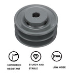 uxcell 2BK40-5/8 V-Belt Sheave 5/8"Bore 3.95"OD Double Groove Web Sheave Bored-to-Size Sheave, Cast Iron, Belt Section for 3L or B Belt
