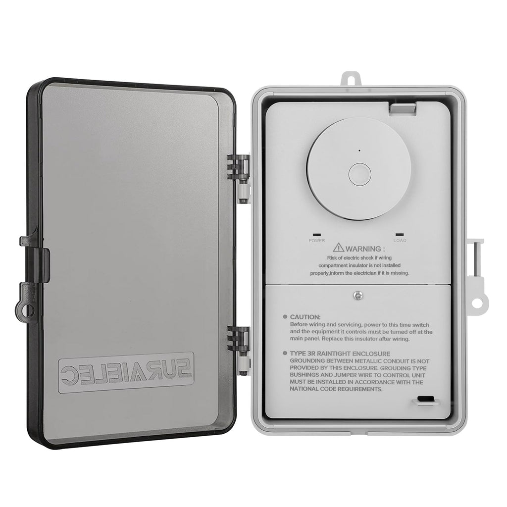 SURAIELEC WiFi Pool Timer, 40Amp 2HP, 120/240/277VAC, Smart Pool Controller