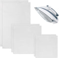 6 Pack PTFE Virgin Sheets, 3 Sizes Applique Pressing Teflon Sheets | 1/16'' Thick Non Stick Craft Mat for Applique