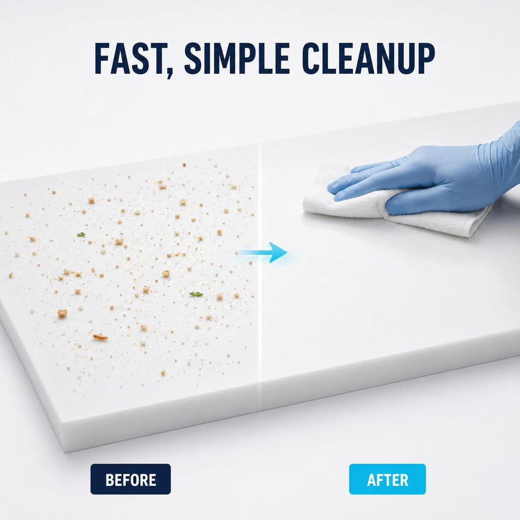 30" W x 60" L Commercial Polyethylene Table Top Replacement, 3/4 Inch Thick Removable Food Prep Work Surface for
