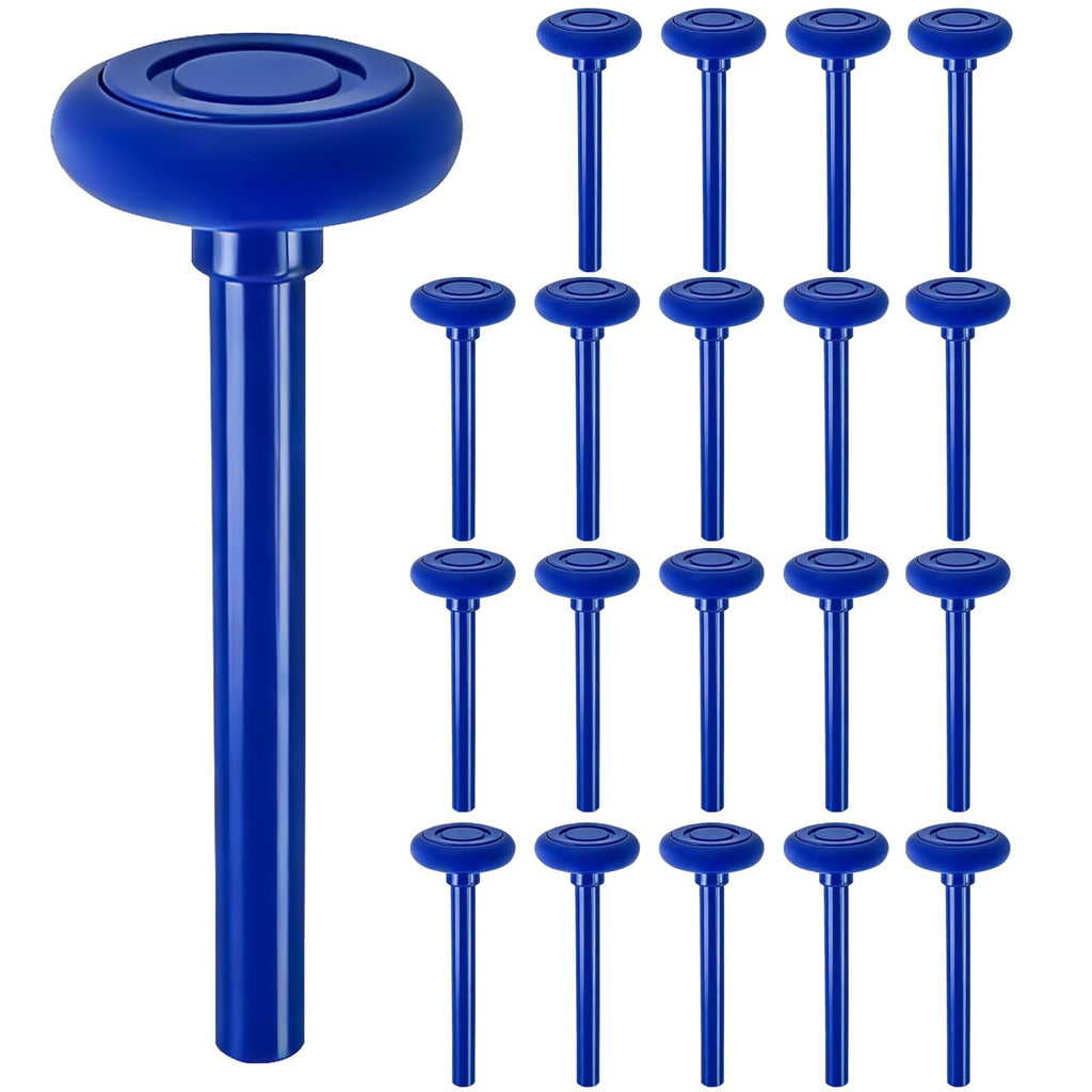 EXERAUO 20 Pack Blue 2" Nylon Garage Door Rollers 4" Nylon Stem