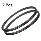 uxcell 2pcs B32 1/2 Rubber V Belt, B Section V-Belt 35.2" Outside Circumference x 0.67" Width x 0.43" Thick, Industrial Power Transmission Belt, Black