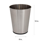 5 Liter Small Wastebasket | 2 Pack | Round Open Top | Trash Can | Bathroom | Bedroom | Kitchen | Office | Dorm |