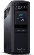 CyberPower CP1500PFCLCD PFC Sinewave UPS Battery Backup and Surge Protector, 1500VA/1000W, 12 Outlets, AVR, Mini
