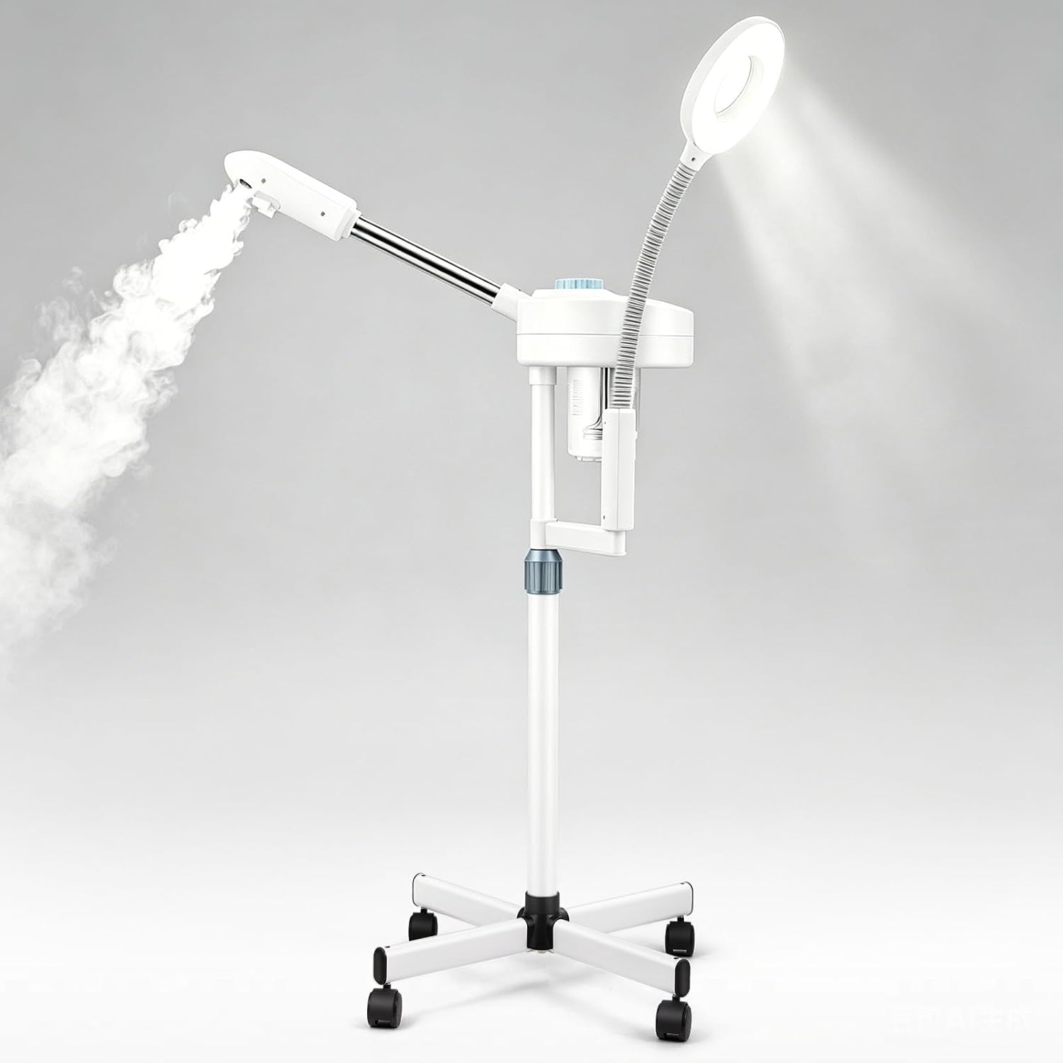 Professional Facial Steamer with 5X LED Magnifying Lamp 2 in 1 | Esthetician Face Steamer for Facial Deep Cleansing