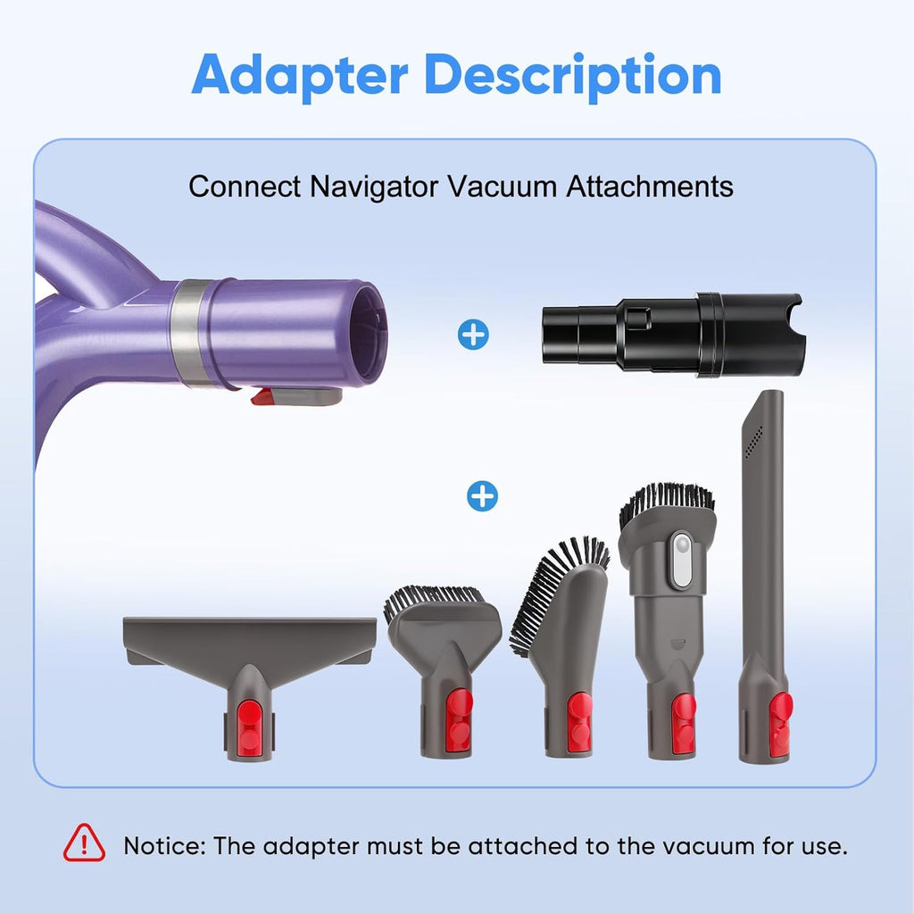 Vacuum Attachments Set Compatible with Shark Navigator Lift Away NV356E,NV350,NV352,NV355,NV356,NV360,UV440.Vacuum
