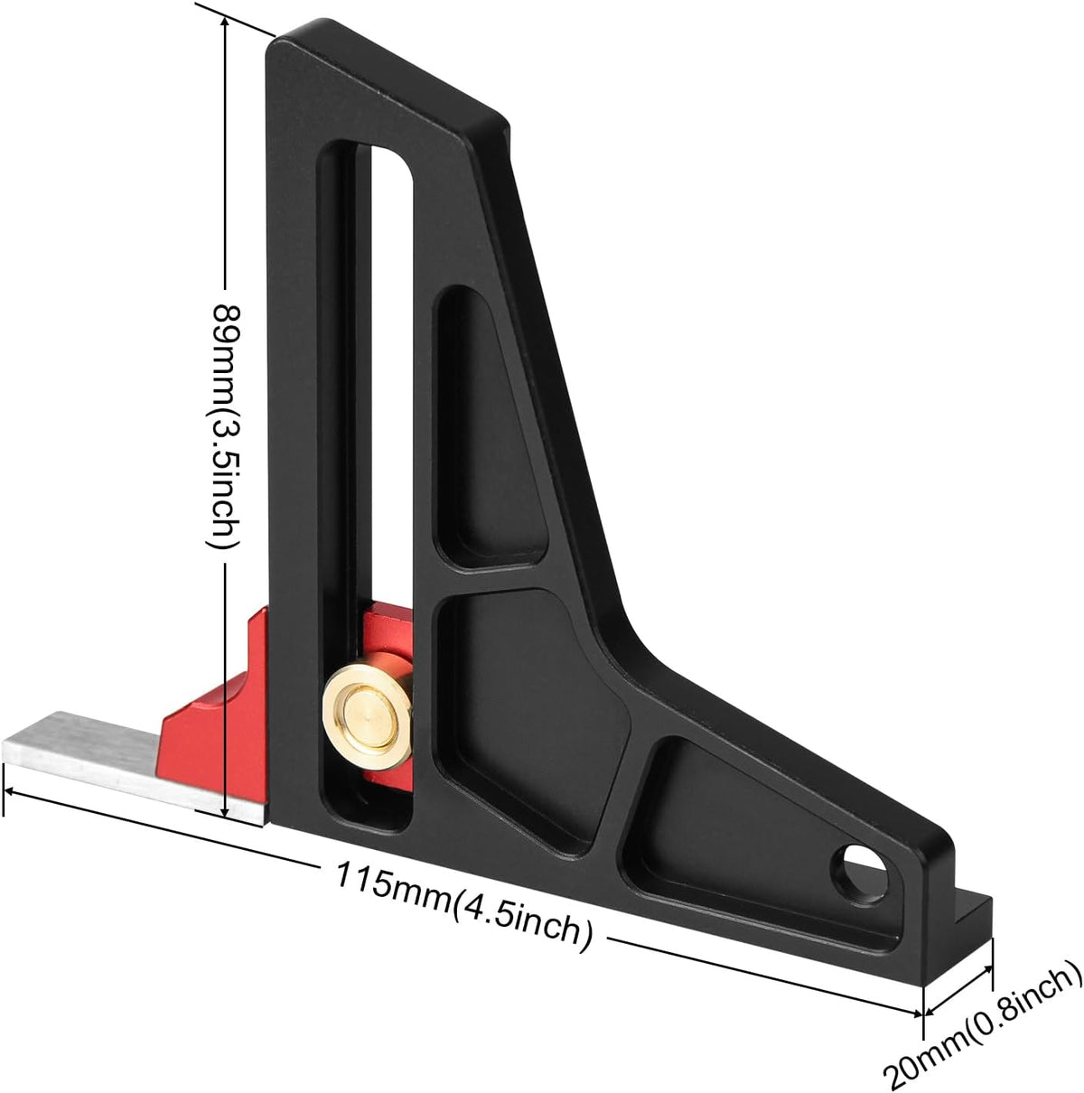 TOOLCOOL Height Gauge Depth Gauge Woodworking Tool Setting Gauge Setup Blocks for Table Saw Router Table Drill Press Bandsaw - Imperial