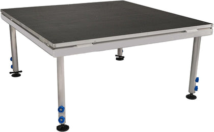 PS02 4 X 4 Portable Stage Platform Modular System with Height Adjustable Riser (24" - 39")