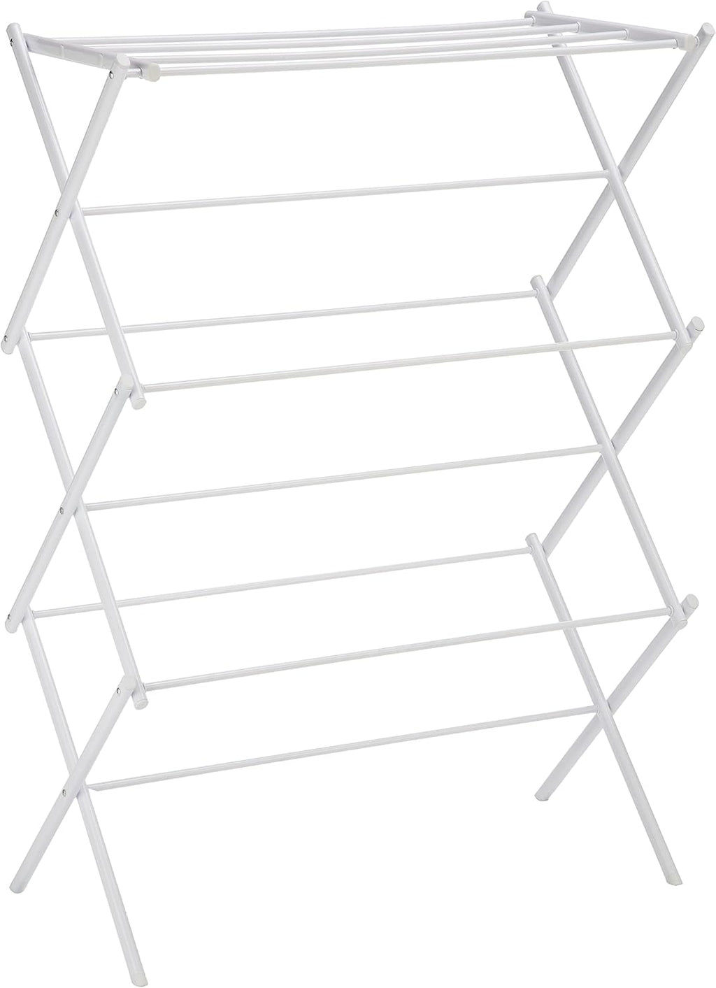 Foldable Portable Clothes Drying Rack for Indoor Air Drying, Collapsible Design, 14.5" D x 29.5" W x 41.8" H, White