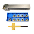 Lathe Tool Threading Solution: SER2020K16 Turning Tool Holder with Indexable Lathe Tool Threading Insert 16ER AG60 for Efficient Lathe Thread Cutting (Alloy Spring Steel 60Si2Mn)