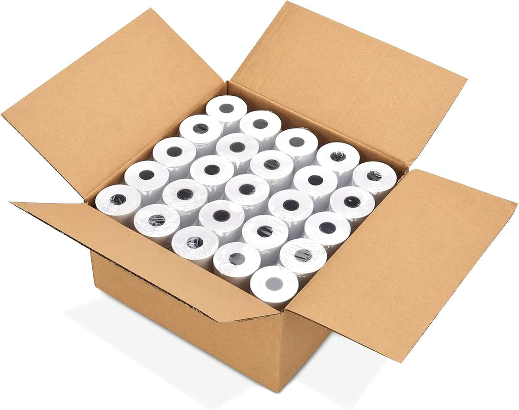50 Rolls 3 1/8" x 230' Thermal Receipt Paper – Ink-Free, BPA/BPS Free, Compatible with Most POS Printers (3 1/8" x 230')