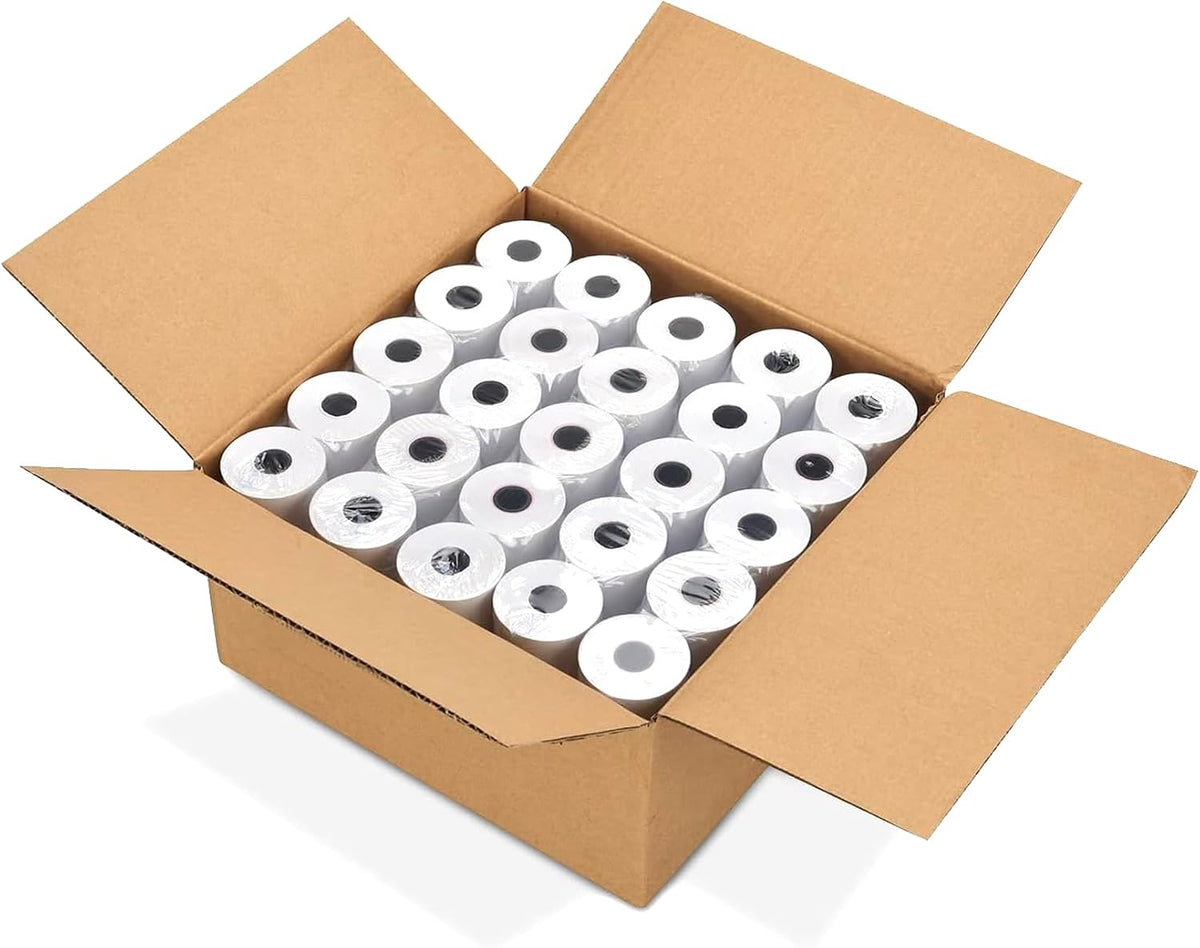 50 Rolls 3 1/8" x 230' Thermal Receipt Paper – Ink-Free, BPA/BPS Free, Compatible with Most POS Printers (3 1/8" x 230')