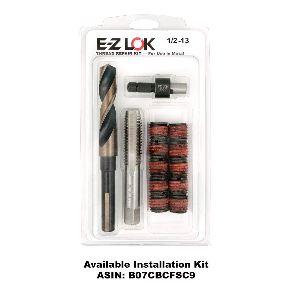 E-Z LOK Thread Insert, 0.5-13 Internal, 0.75-10 External, 5 ct