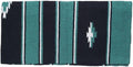 Sierra Acrylic Blend Saddle Blanket - 32" x 64" Teal/Black/Cream