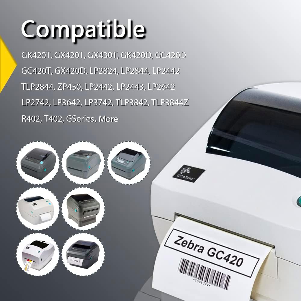 1.25" x 1" (32 mm x 25 mm) Thermal Labels, [2 Roll/2760 Labels]