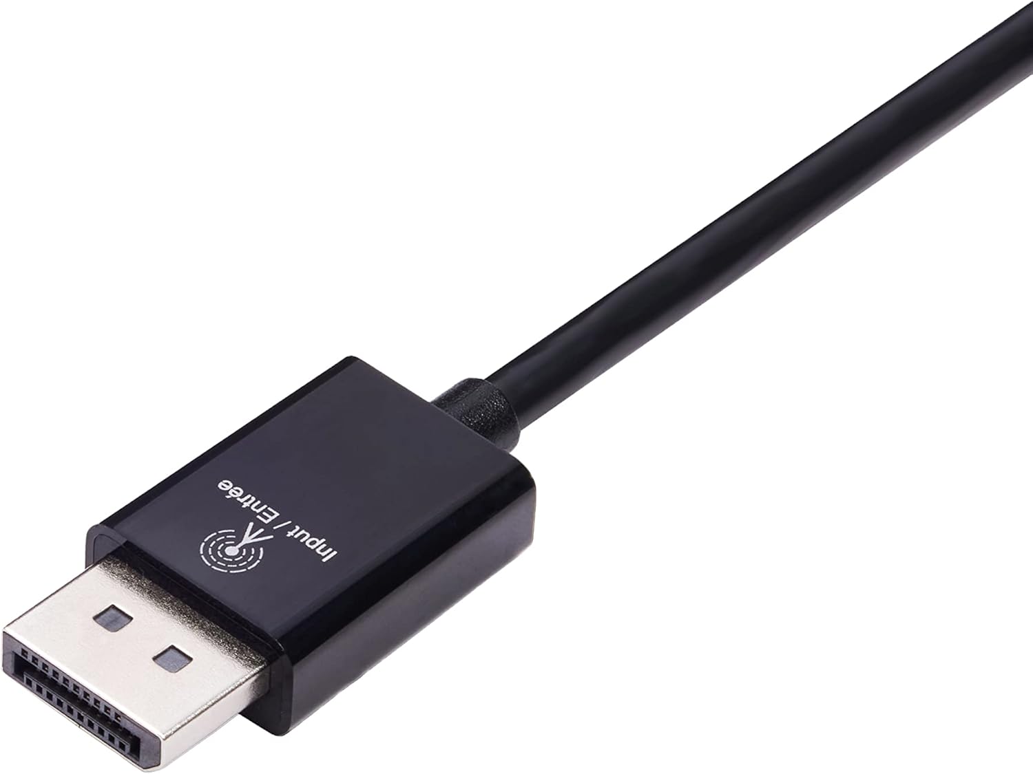 DisplayPort (4k@60Hz) to HDMI Female Converter (Not Compatible with a USB Port), Black, 9.25 x 0.87 x 0.47 in
