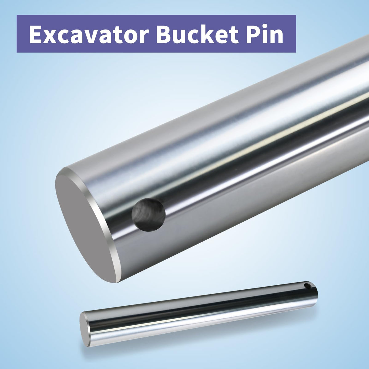 40mm x 13" Excavator Bucket Pin Compatible with Kubota, John Deere,Case etc