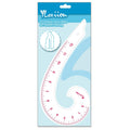 12-Inch 3mm Acrylic French Curve Ruler for Sewing & Pattern Making | Non-Yellowing; Drafts Armhole, Hip, Comma & Vary