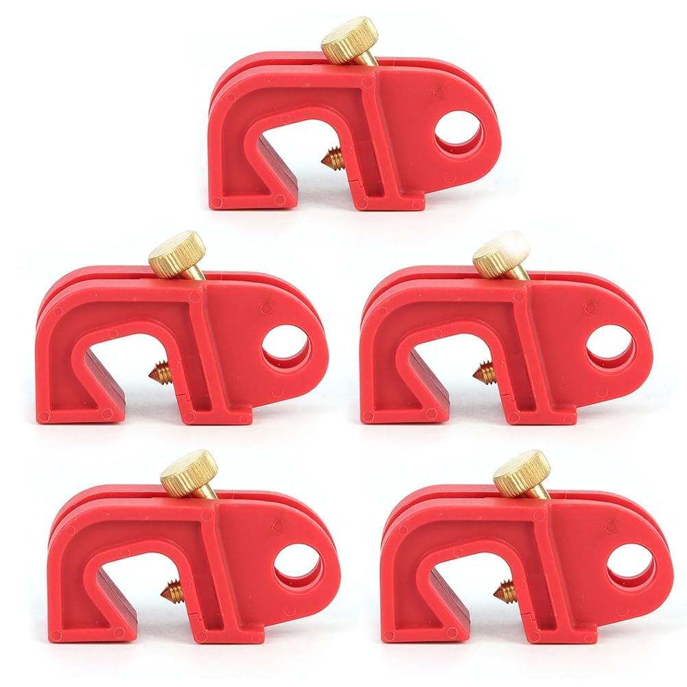5 Pack Circuit Breaker Lockout Device Set,Electrical Breaker Locks