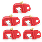 5 Pack Circuit Breaker Lockout Device Set,Electrical Breaker Locks