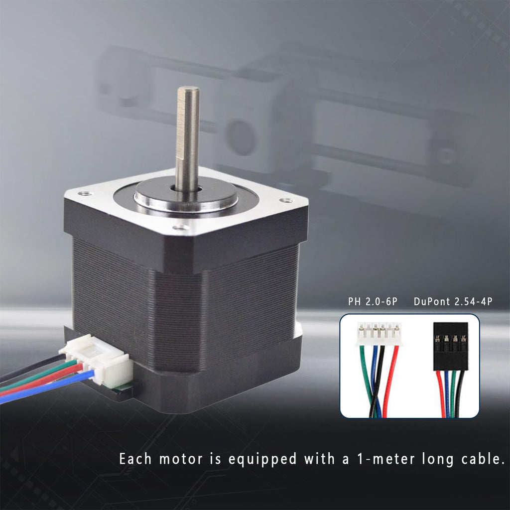 NEMA17 Stepper Motor High Torque, DC 1.0A 3.4V
