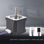 NEMA17 Stepper Motor High Torque, DC 1.0A 3.4V
