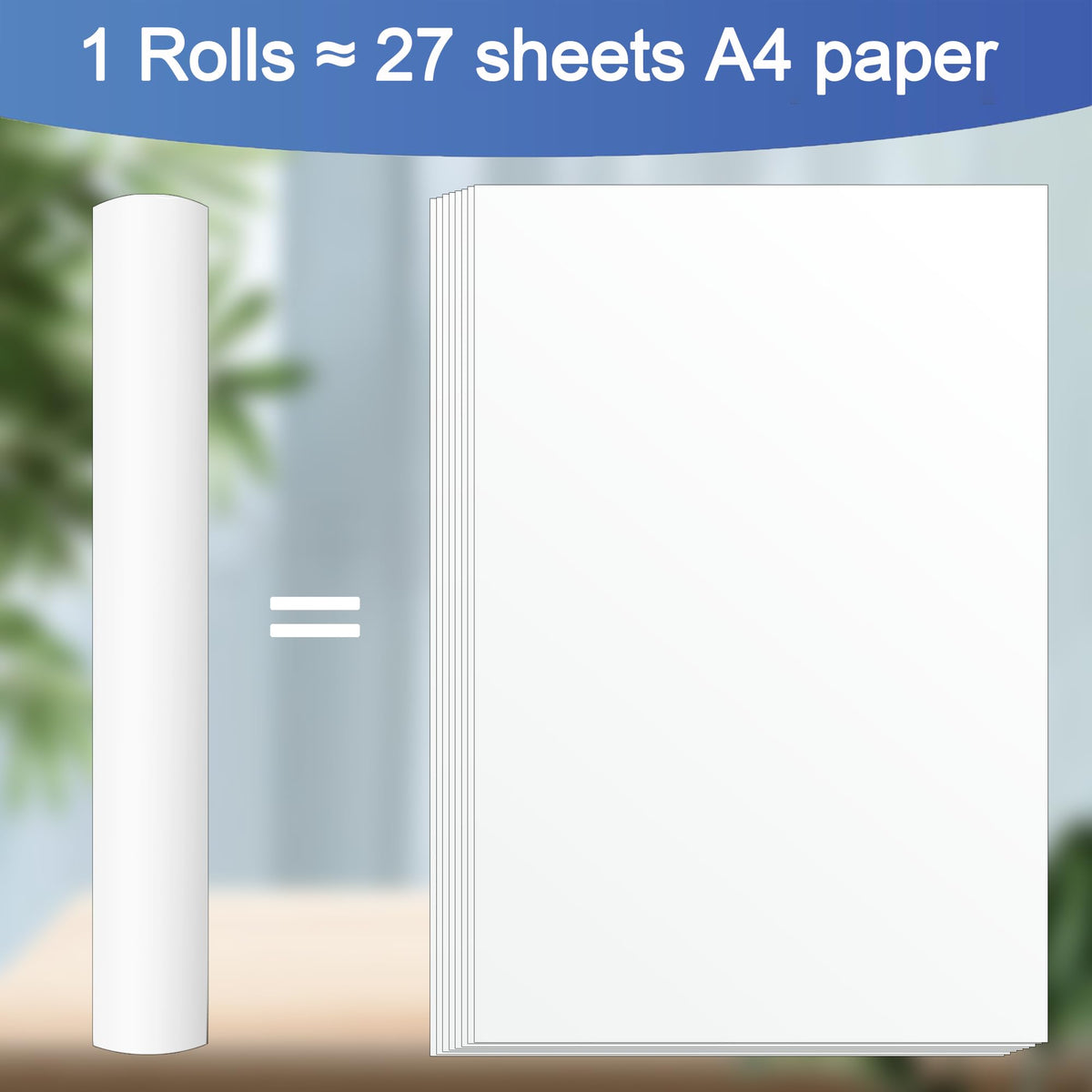 3 Rolls Thermal Printer Paper 8.3''x11'', Thermal Paper Quick-dry