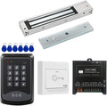 Door Access Control System RFID Keypad 600lb Electric Magnetic Door Lock Kit with Exit Button