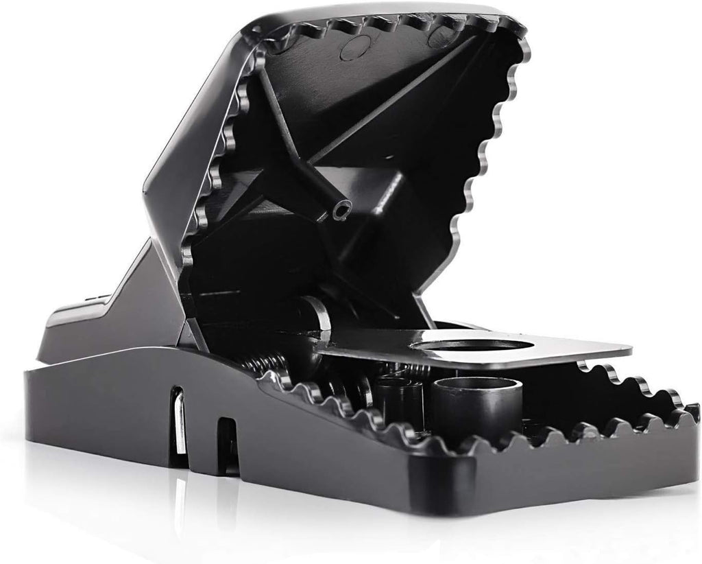 Large Powerful Rat Traps - Kills Instantly with Powerful Steel Spring - Setup in Seconds - Wash & Reuse Over & Over