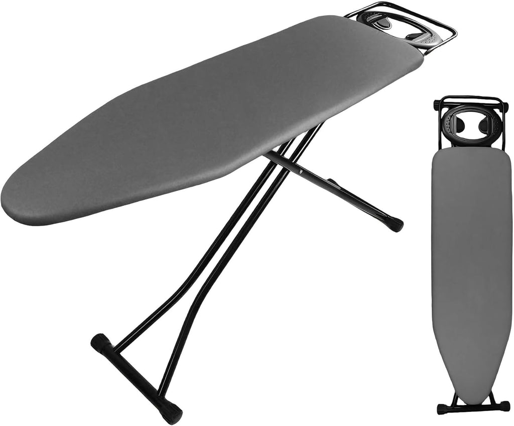 Ironing Board Full Size, Heat Resistant Cover Iron Board with Steam Rest, Ultra Thick Padding, Height Adjustable