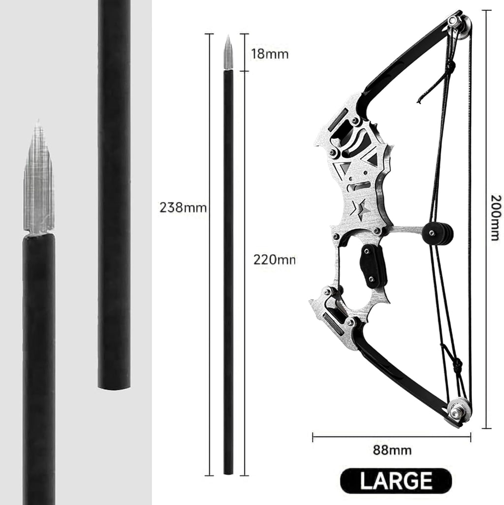 Archery Bow Set Left and Right Hand Compound Bow Hunting Bow Metal Material Catapult RH/LH for Practice Archery