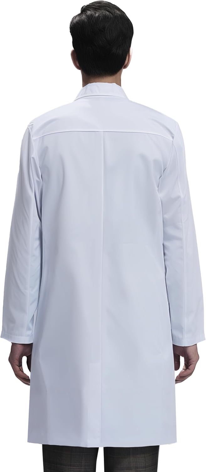 Lab Coat for Men and Women, 40 Inch Relaxed Fit, 3 Pockets, Doctor Medical Coat Nurse Technician Vet Student