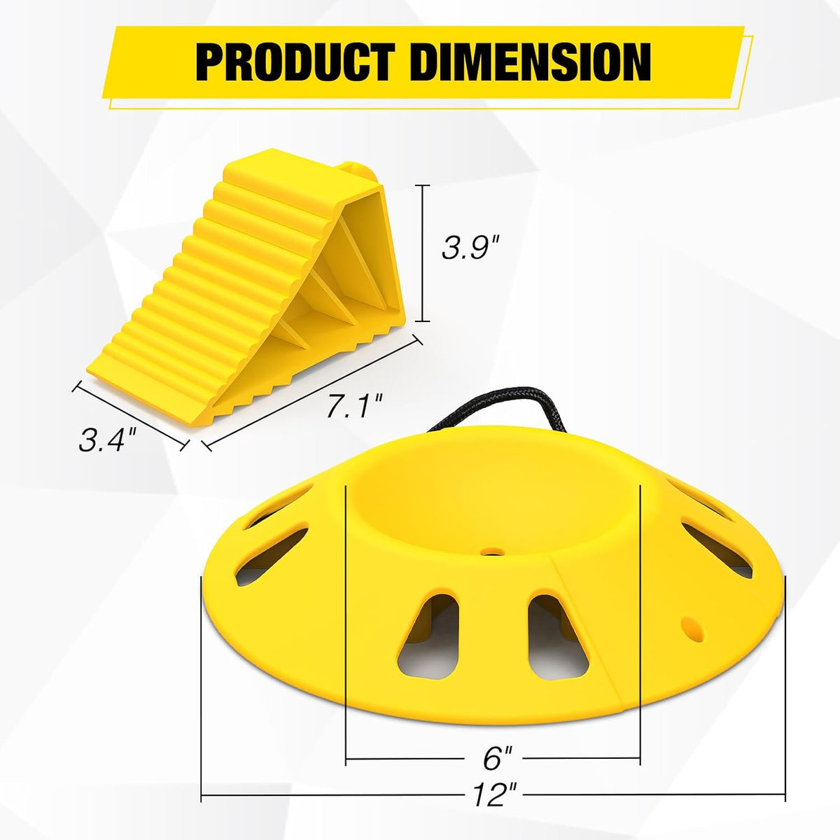 Trailer Tongue Jack Wheel Chocks and Dock Kit