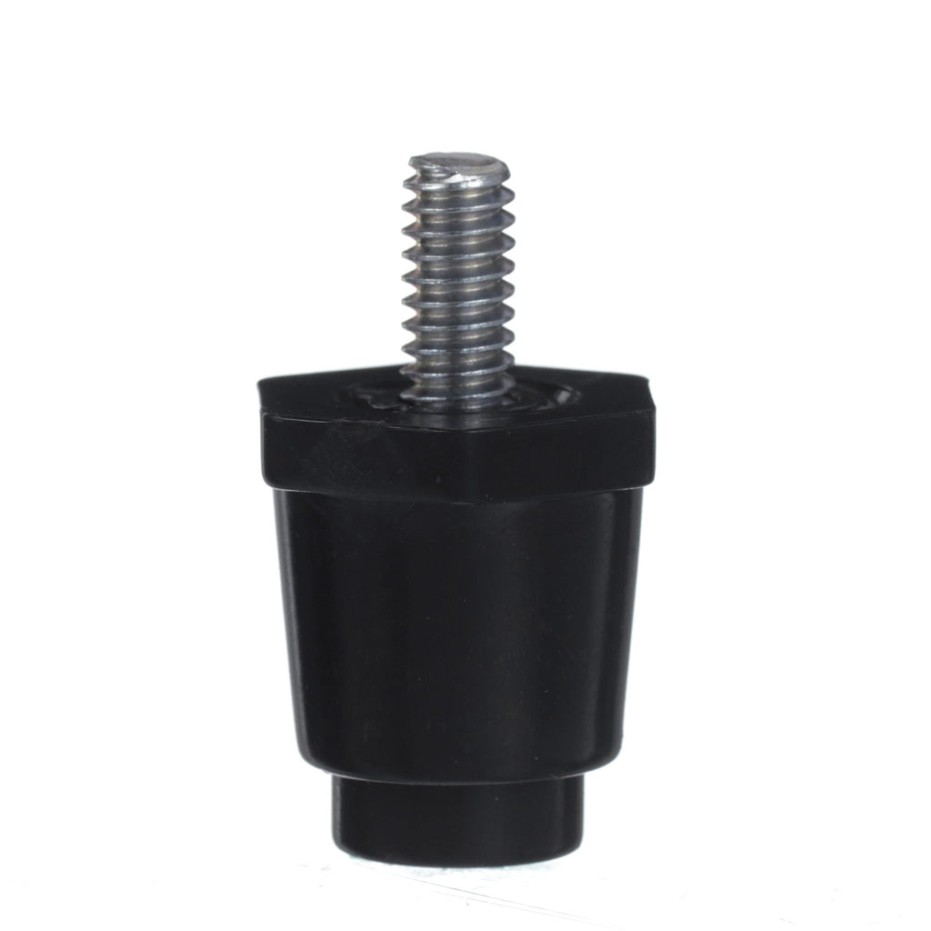 Component Hardware A60-2205 1" Black Thermoplastic Appliance Leg for Commercial Refrigerators and Freezers