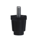 Component Hardware A60-2205 1" Black Thermoplastic Appliance Leg for Commercial Refrigerators and Freezers