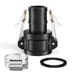 Gasher 3" Type C Camlock Fitting Polypropylene Female Coupler