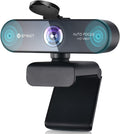 1080P Webcam with Microphone, eMeet Nova AutoFocus HD Webcam, 96°View Web Camera w/ 2 De-Noise Mics for