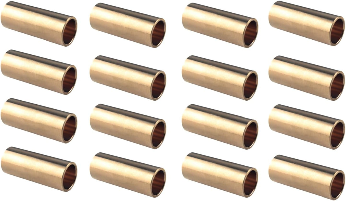 Brass Trailer Leaf Spring Bushing Kit Shackle Bushings for Trailer Axle Compatible with Double Eye Springs ID 9/16"