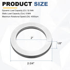 uxcell 2 Sets NTA3244 Thrust Needle Roller Bearings with Washers, ID 2"