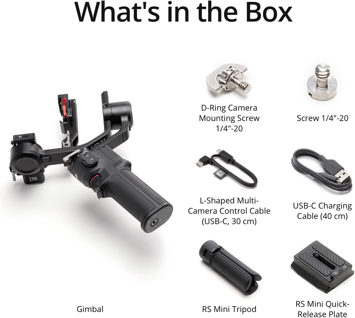 RS 3 Mini, 3-Axis Mirrorless Gimbal Lightweight Stabilizer for Canon/Sony/Panasonic/Nikon/Fujifilm, 2 kg (4.4 lbs)