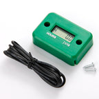 NInE-ROnG IP68 Inductive Hour Meter for Gas Engine Mower Generator, Green