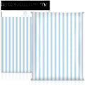 100 Pcs Striped Poly Mailers Packaging Bags Blue White Stripe Self Sealing Plastic Mailing Envelopes Bulk for Small