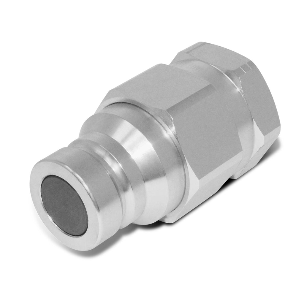 1-1/4” Flat Face Hydraulic Quick Connect Coupler Set, 1” SAE Thread
